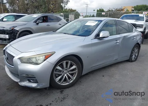 2014 Infiniti Q50 Premium/Sport from USA, damaged, VIN JN1BV7APXEM673590